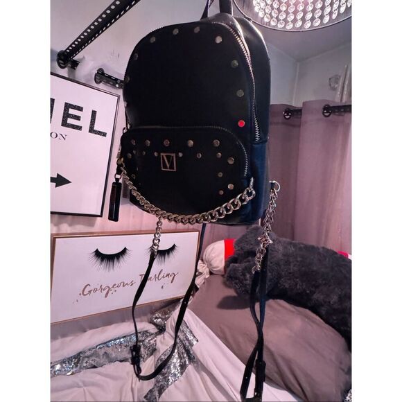 Victorias Secret StuddedVictoria Mini bag & Matching Backpack Keychain Bag Charm